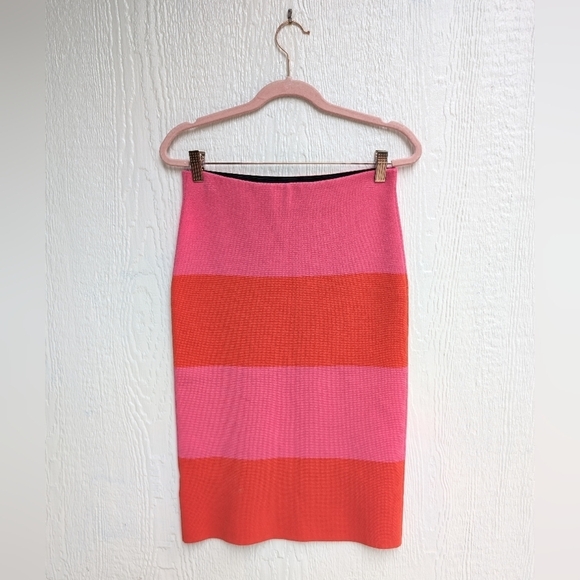 Ann Taylor Dresses & Skirts - Ann Taylor Pink Red Stretchy Bodycon Skirt Women's Size Small